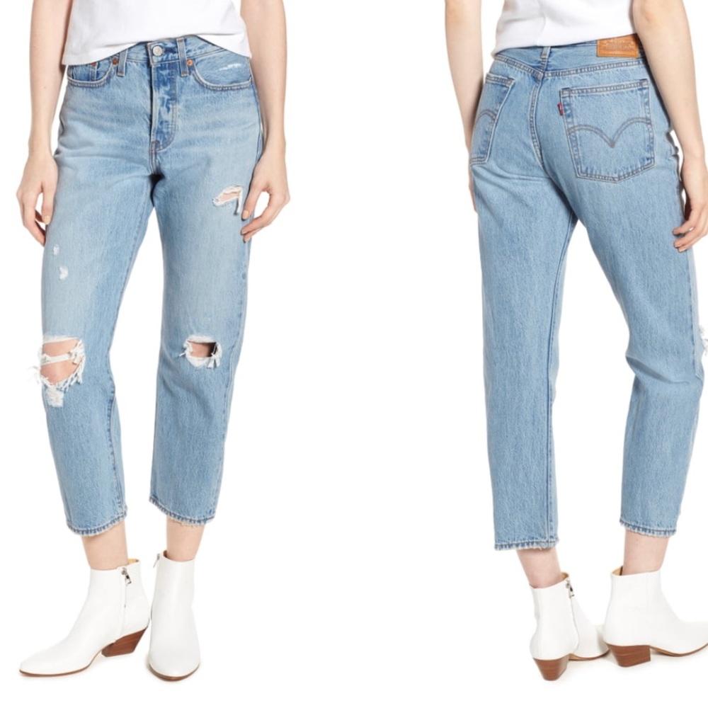 🌟NEW🌟 Levi’s Hi-Rise Straight Leg Ripped Jeans